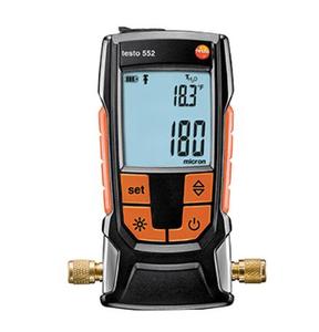Le Testo 552 est un manomètre numérique pour le vide, adapté à la détection du niveau de vide dans les systèmes de pompe à chaleur. - Product Image 5
