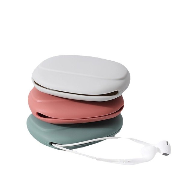 Mini Silicone Earphone Organizer Charge Cable Storage Case