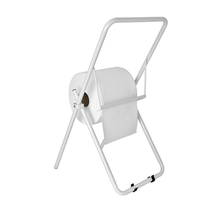 Dérouleur de bobine de papier personnalisé JH-Mech Distributeur de rouleaux de papier en acier au carbone blanc debout de haute qualité - Product Image 2