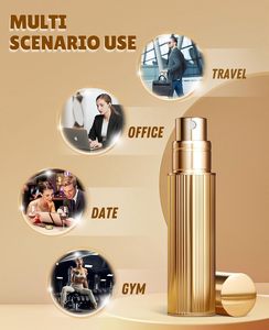Wholesale Custom Refillable 5ml Empty Metal Green Red Gold <b>Black</b> Atomizer Travel Size <b>Pump</b> Spray Perfume Bottles Screen Printing - Product Image 3