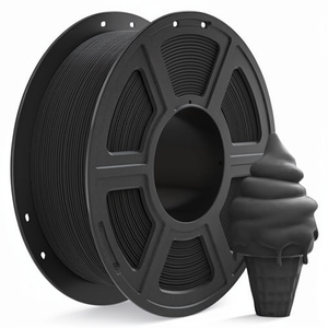 Filamento per Stampa 3D PLA Nero Opaco 1.75mm 1KG, Precisione Dimensionale +/-0.02mm, 200°C, Adatto per la Maggior Parte delle Stampanti 3D - Product Image 1