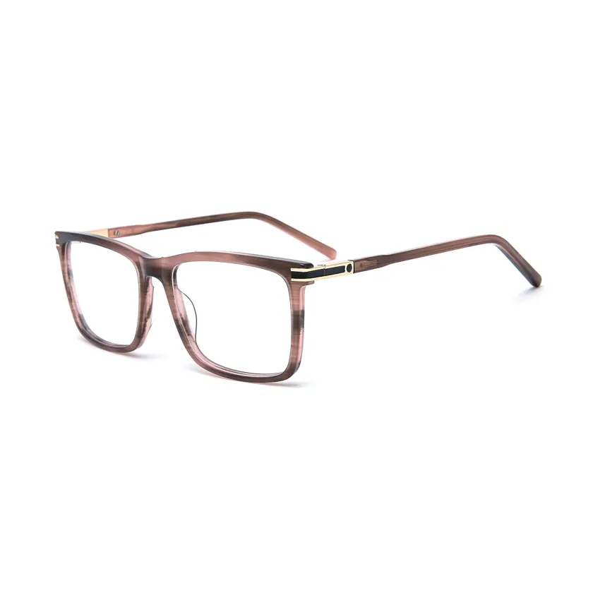 Chinese Factory Fast Delivery Eyewear Full Rim Eyeglasses Acetate Glasses Frames Metal Frames Glasses Optical for Men