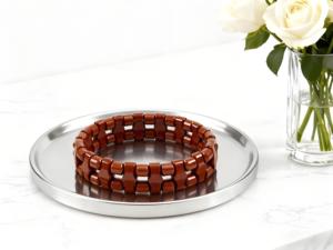 Vòng tay năng lượng <span class=keywords><strong>Tourmaline</strong></span> chữa bệnh với lợi ích cho sức khỏe, con lăn ngọc mini dùng cho cơ thể, đá quý tự nhiên - Product Image 4