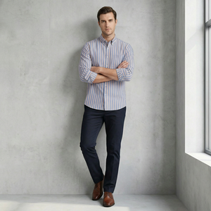<span class=keywords><strong>Chemise</strong></span> <span class=keywords><strong>Homme</strong></span> de Luxe en Coton à <span class=keywords><strong>Prix</strong></span> Raisonnable, Coupe Classique, Facile à Laver, <span class=keywords><strong>Chemise</strong></span> de Travail Décontractée pour <span class=keywords><strong>Homme</strong></span> pour les Affaires - Product Image 2