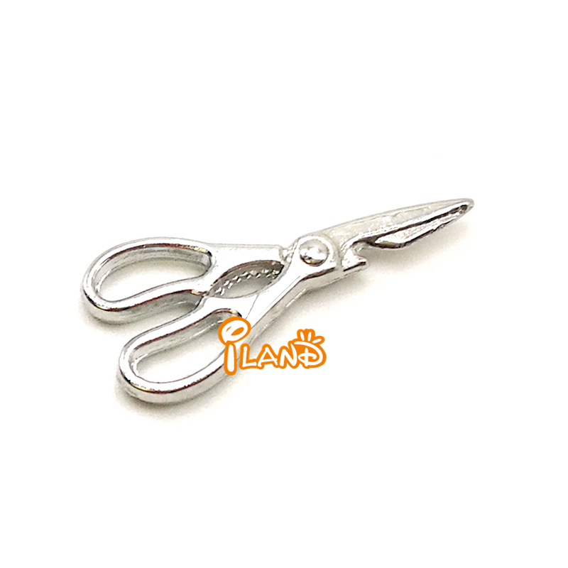 1:12 модель Диона, металлические ножницы, Миниатюрные аксессуары для кукольного домика HS015C