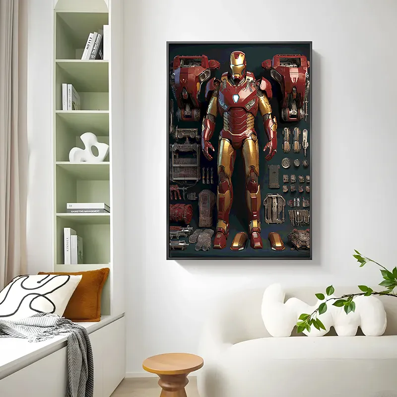 Grosir Poster Hologram 3d gambar lentikuler Film Super Hero 45*60cm untuk dekorasi dinding