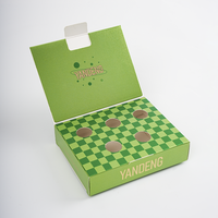 Emballage alimentaire personnalisé, boîte pliante en carton vert, boîtes en papier imprimées pour bonbons