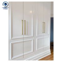 Armoire de chambre sur mesure Optima, dressing moderne en forme de U, penderie en bois MDF