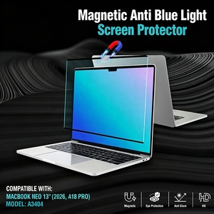 Protector de Pantalla Magnético Anti Luz Azul para MacBook Neo 13 Pulgadas A3404 (Chip A18 Pro 2026) Removible y Reutilizable con Acabado Mate - Product Image 1