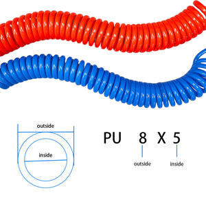 Tuyau d'air pneumatique haute pression en polyuréthane (PU) en spirale avec connecteur pneumatique, fourni par l'usine KAILUN - Product Image 6