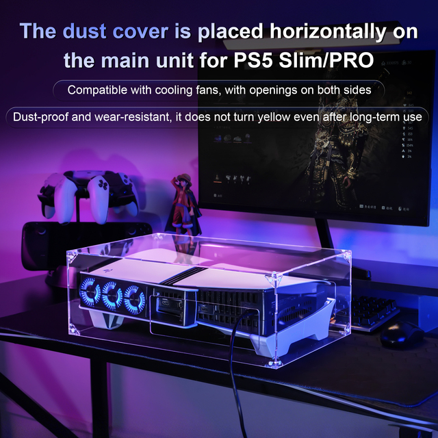 Factory Custom PS5 Dust Cover Compatible with PlayStation 5 Slim and PS5 Pro Console Protection Cover
