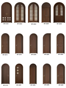 Puerta Interior de Madera de Alta Calidad, Diseño Moderno y Sencillo Tallado, Puerta de Madera Sólida con Patrón Tallado - Product Image 6