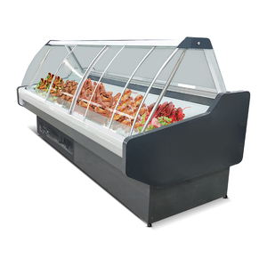 <span class=keywords><strong>Vitrine</strong></span> réfrigérée autonome pour comptoir de <span class=keywords><strong>service</strong></span>, idéale pour la pâtisserie et la viande cuite, équipement de boucherie - Product Image 4