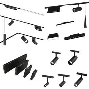 Système d'éclairage sur <span class=keywords><strong>rail</strong></span> magnétique ultra-mince série 26 CCT réglable DC48V Rails de surface Éclairage magnétique LED intelligent TUYA - Product Image 2
