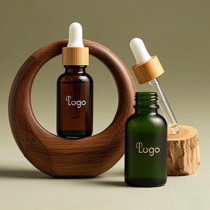 Flacon compte-gouttes rond <span class=keywords><strong>en</strong></span> <span class=keywords><strong>verre</strong></span> de 10 ml pour huile essentielle, sérum, savon liquide, emballage <span class=keywords><strong>avec</strong></span> impression sérigraphique, anti-fuite, rechargeable - Product Image 4