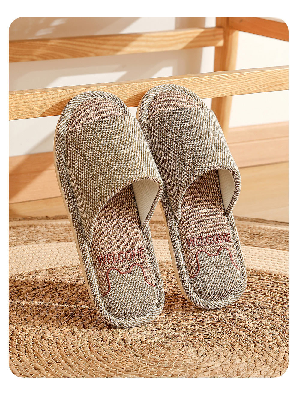Ladies Designer Slippers Women Famous Brands Indoor House Winter Cotton Linen Shoes Wholesale
