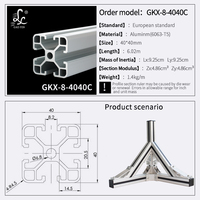Chine usine 4040 profilé en aluminium extrudé T fente cadre extrusion aluminium 6063