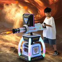 Simulateur de Gatling pour enfants à pièces combat battre la musique pistolet machine à écran de jeu d'arcade console de divertissement pour enfants
