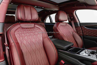 Cuir de luxe 360 degrés tête rotative voiture canapé coussin modèle automatique motif machine à coudre pour cuir
