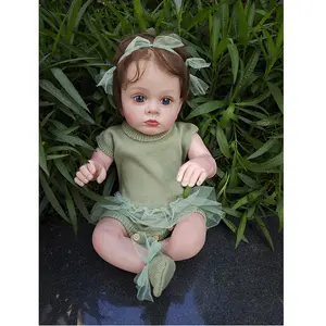 22inch 55cm Big Size Cloth Body Real Looking Baby Toddler Doll Suesue Reborn Dolls Silicone Newborn Baby Limbs Movable