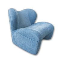 Canapé d'angle ergonomique en chenille pour salon, protection lombaire, dossier incurvé en L, sans accoudoirs, style nordique moderne et minimaliste, idéal pour la lecture