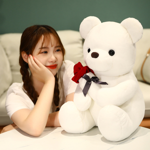 Orsacchiotto di <span class=keywords><strong>Peluche</strong></span> Personalizzato con Rosa Ricamata per San Valentino, Imbottitura in Cotone PP, Design Carino Personalizzabile, Giocattolo Antistress - Product Image 2