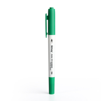 Kmay K-687 6 couleurs double pointe Fineliner stylo vert Collection 6/PCS stylos à base d'eau Blendable pinceau à encre et pointes fines pour les enfants