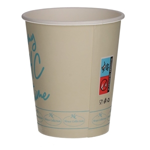 50 Pezzi Bicchieri di Carta Kraft Biodegradabili da 250ml a Parete Singola con Logo Personalizzato, Bicchieri di Carta Usa e Getta per Vino - Product Image 2