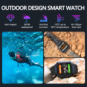 1.91" IPS Big HD <strong>Touch</strong> <strong>Screen</strong> Heart Rate Monitor Exercise Smartwatch IP68 Waterproof Multiple Sport Modes <strong>Smart</strong> <strong>Watch</strong> Man - Product Image 6