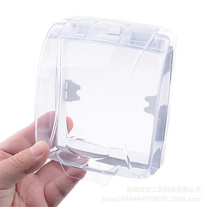 Couverture transparente et étanche pour sonnette extérieure, boîtier de protection anti-pluie pour interrupteur extérieur, boîte de protection anti-éclaboussures pour sonnette sans fil extérieure - Product Image 5