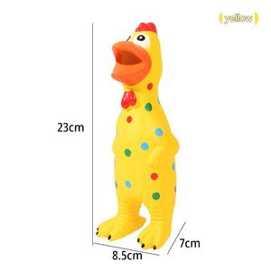 Luxury Latex Squeaky <b>Chicken</b> Dog Toy Cartoon Pattern Eco-Friendly Non Toxic Indoor Interactive Toy - Product Image 2