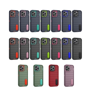 Étui de protection intégrale robuste antichoc 3-en-1 avec support dissimulé pour <span class=keywords><strong>iPhone</strong></span> 18 17 16 15 14 13 Pro Max - Product Image 2