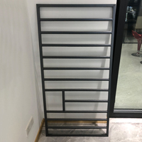 Barras antirrobo para ventanas, diseño moderno, color negro, tamaño personalizado