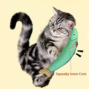 Giocattoli per Gatti Ecologici per Intrattenere Me Stesso e Alleviare la Noia, Resistenti ai Graffi e ai Morsi, con Suono Simulato di Pesce - Product Image 5