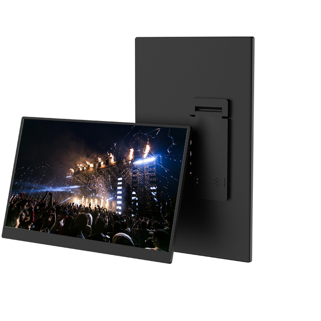 New Portable 15.6'' FHD 1080P IPS Gaming Monitor with Built-in Speaker USB-C & for Ports Smart Cover for Desktop Use