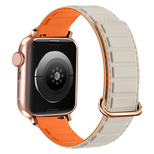 Nueva Correa magnética fuerte para <span class=keywords><strong>Apple</strong></span> <span class=keywords><strong>Watch</strong></span> Band 44mm 45mm 42mm 40mm 41mm 49mm correa de reloj de silicona pulsera correa para iWatch - Product Image 1