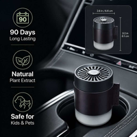 Baume solide en conserve parfumé longue durée, senteur naturelle, logo personnalisé, désodorisant et purificateur d'air pour voiture