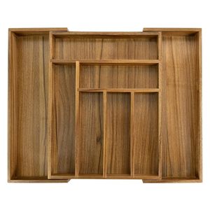 Caja de Almacenamiento de Madera de Acacia de Alta Calidad para Cocina, Organizador de Artículos Pequeños - Product Image 5