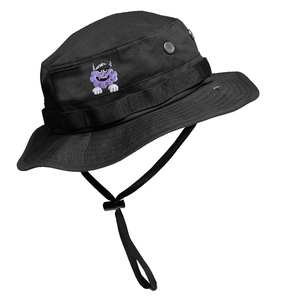 Venta al por mayor de sombrero de pesca Boonie de ala ancha con cuerda protección solar gorra de Safari caza al aire libre sombrero de cubo - Product Image 1