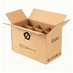 Boîte en <span class=keywords><strong>carton</strong></span> ondulé d'expédition à double paroi de <span class=keywords><strong>transport</strong></span> logistique de fret personnalisé de grande taille pour cadeau et <span class=keywords><strong>transport</strong></span> - Product Image 1