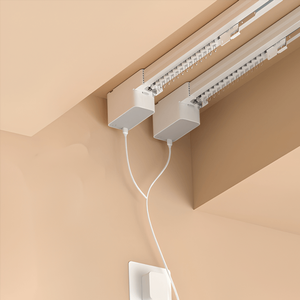 Fabricant de produits pour la maison intelligente, moteur de rideau motorisé en alliage d'aluminium et rail de rideau électrique pour plafond - Product Image 1