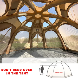 Tente scellée à l'air personnalisée en usine tente gonflable <span class=keywords><strong>de</strong></span> camping octogonale <span class=keywords><strong>de</strong></span> luxe étanche <span class=keywords><strong>et</strong></span> portable avec espace intérieur spacieux - Product Image 4