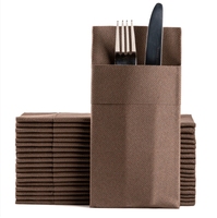Fourniture de fabricant pour la maison hôtel restaurant préplié Lin Feel Serviettes Airlaid colorées jetables
