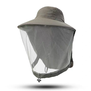 Sombrero de Pescador de Ala Ancha de Alta Calidad para Verano, Transpirable, con Malla <span class=keywords><strong>Antimosquitos</strong></span>, Color Sólido, para Camping, con Solapa para el Cuello - Product Image 3