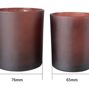 Wholesale 10oz Frosted Red Clear Sublimation Blanks Tealight Glass <b>Candle</b> <b>Jar</b> <b>With</b> <b>Bamboo</b> <b>Lid</b> - Product Image 4