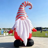 Modelo Publicitario Inflable de Muñeco de Nieve con Sombrero de Caballero para Exhibición