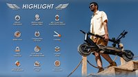 Kukirin T3 Stock européen Trottinette électrique tout-terrain 10 pouces 45 km/h 48V 15.6Ah à deux roues