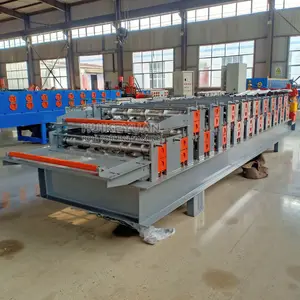 Good Color trapezoidal metal roof panel machine/double layer forming machine