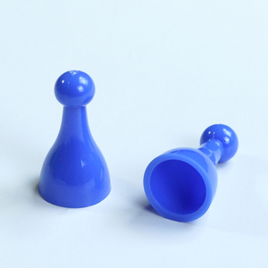 Fourniture de pièces d'échecs, de dames, de pions opaques de jeu en plastique, de pièces humanoïdes creuses tridimensionnelles de 25*13.5mm Accessoires de jeu - Product Image 3