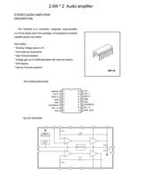 TEA2025 TEA2025B TEA2025N DIP-16 2.5W * 2 Amplificateur audio stéréo IC Chip